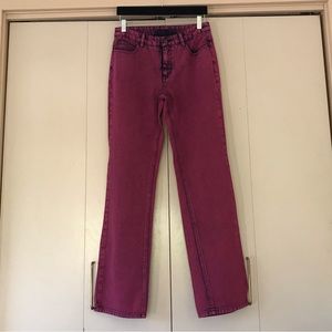 Vintage Newport News Jeanology Collection Jeans Denim Hot Pink Acid Wash…